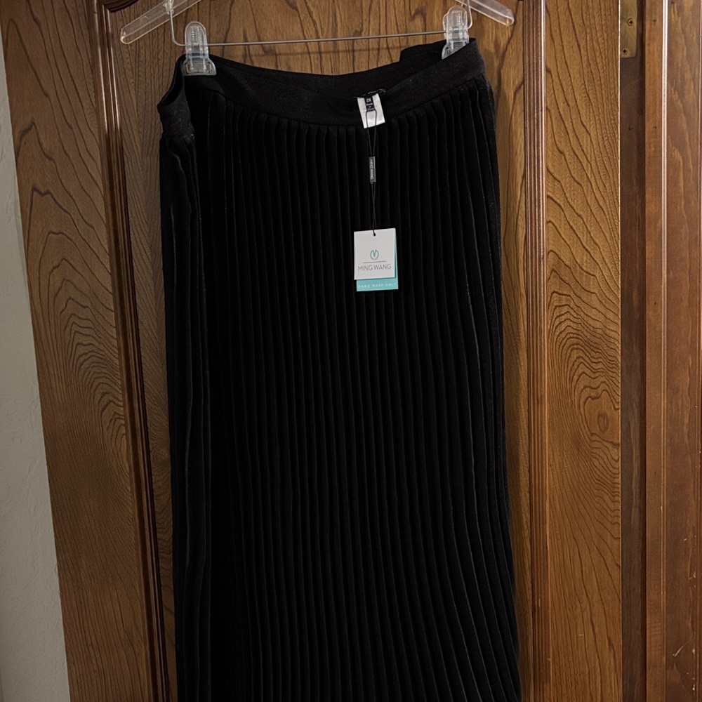 Black Pleated Skirt